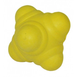 Reakčná loptička mäkká 7cm -  žltá farba