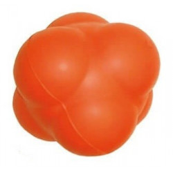 Reakčná loptička tvrdá 10cm - oranžová farba