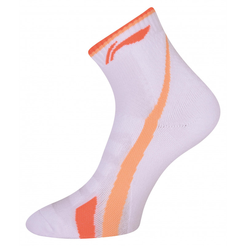 Športové dámske ponožky Li-Ning oranžovo-biele