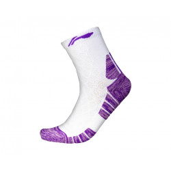 Športové dámske ponožky Li-Ning fialovo-biele