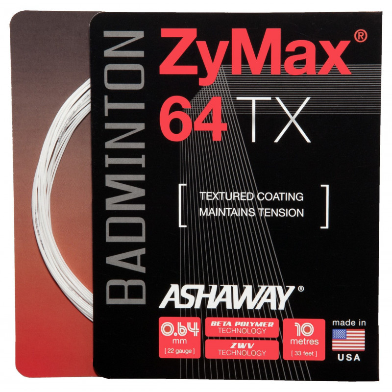 Bedmintonový výplet ASHAWAY ZyMax 64 TX - rôzne farby - 10m balenie