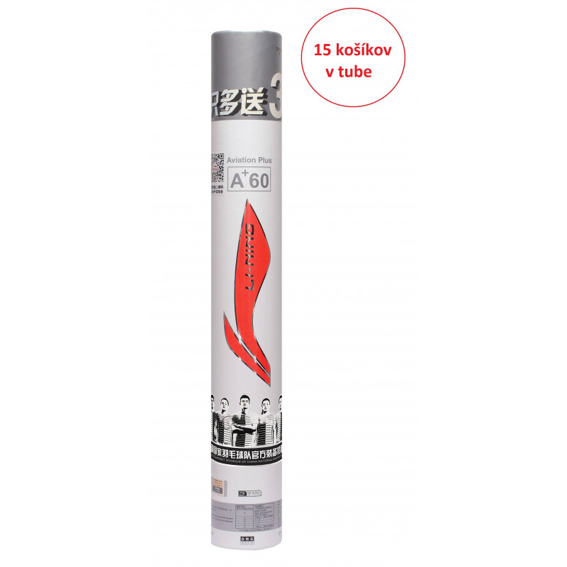 Pierkové bedmintonové košíky Li-Ning A 60 Extra 12 + 3 ks Pierkové bedmintonové košíky Li-Ning A 60 Extra 12 + 3 ks