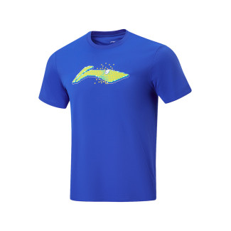 Športové pánske tričko Li-Ning Logo Pixel modré