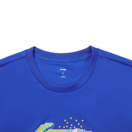 Športové pánske tričko Li-Ning Logo Pixel modré |Bedminton Shop