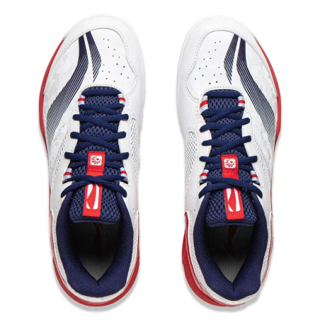 Bedmintonová obuv Li-Ning S-Wave II bielo-červená | Bedminton Shop