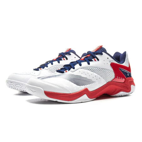 Bedmintonová obuv Li-Ning S-Wave II bielo-červená | Bedminton Shop